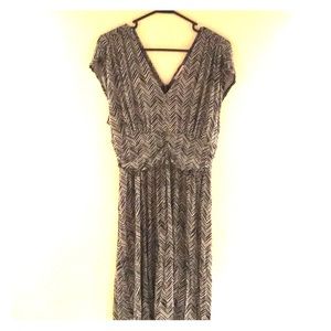 Ann Taylor Loft black and gray dress